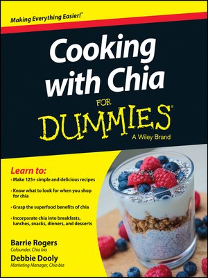 cover image of Cooking with Chia For Dummies